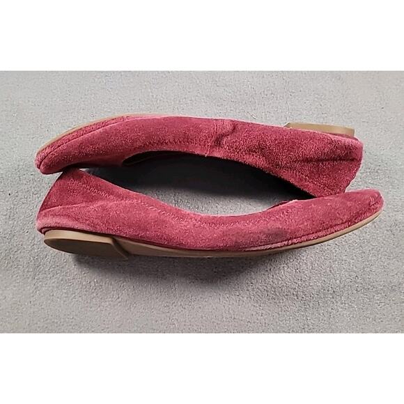 Lucky Brand Echo 3 Burgundy Leather Ballet Flats 👠 Women’s Size 8 - Picture 3 of 7